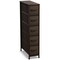 Sorbus Narrow Dresser with 5 Drawers - Steel Frame, Wood Top & Easy Pull Fabric Bins